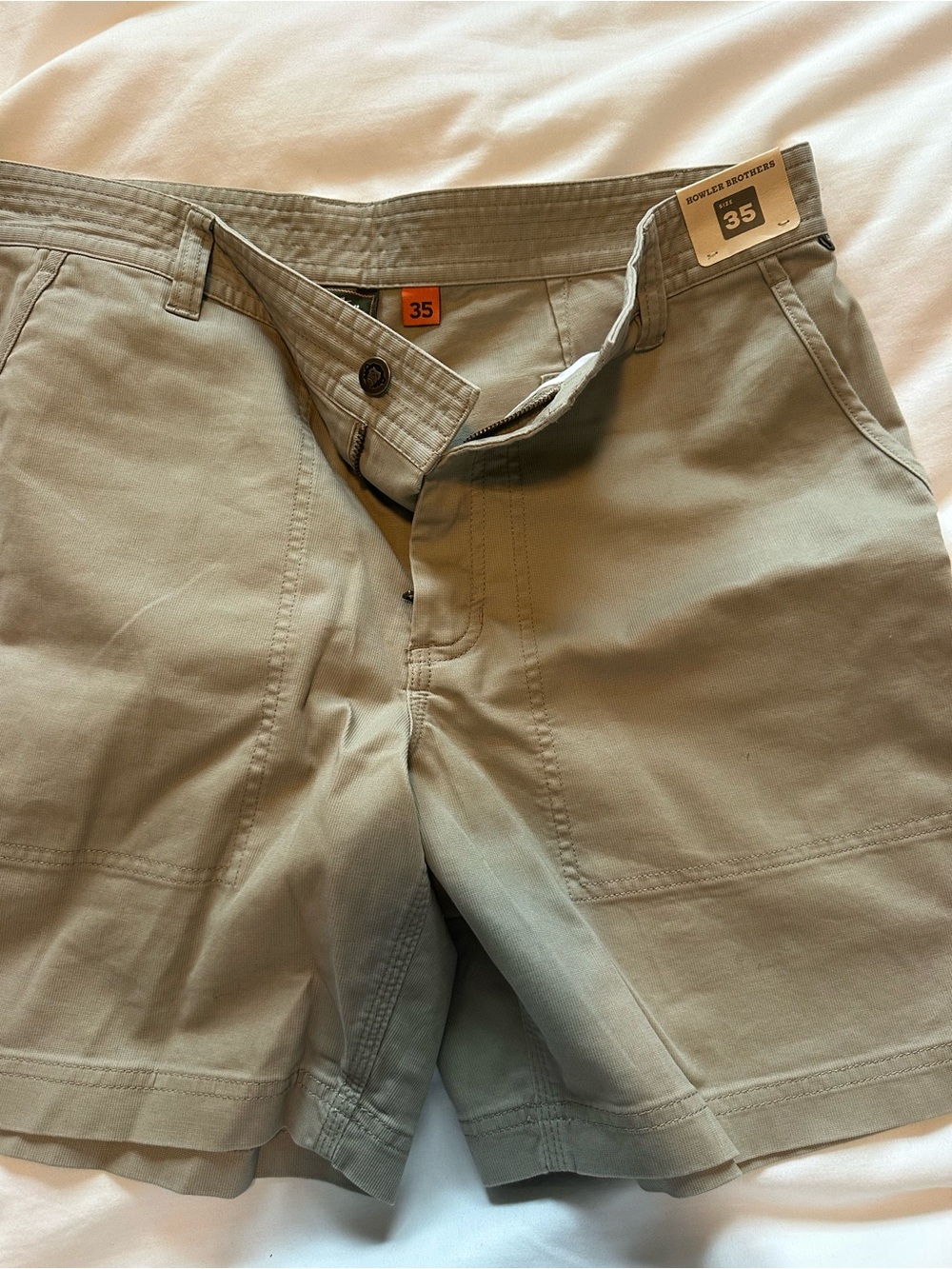 Howler Bros. khaki Men's Casual Chino Shorts - New with Tags - Size 35